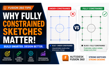 Why Fully Constrained Sketches Matter in Autodesk Fusion 360